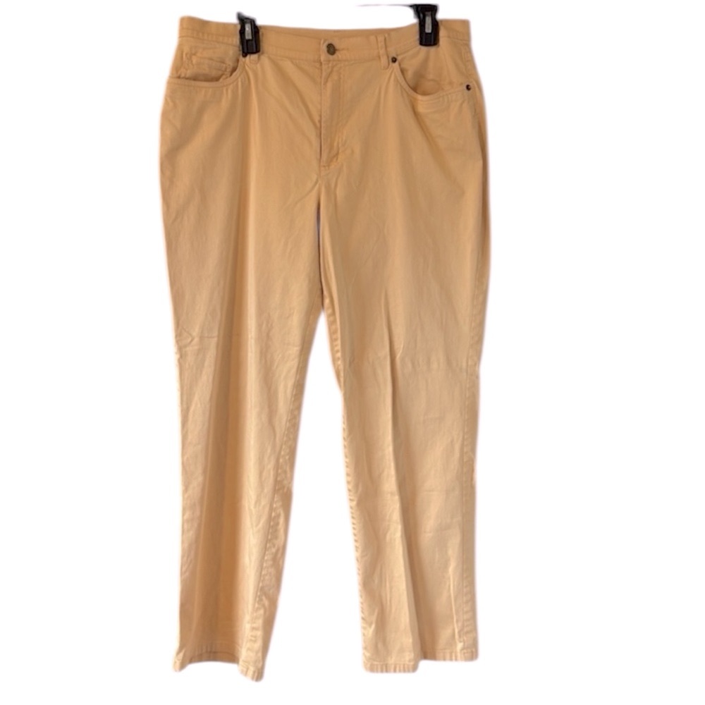 Talbots Women’s stretch yellow jeans size 14